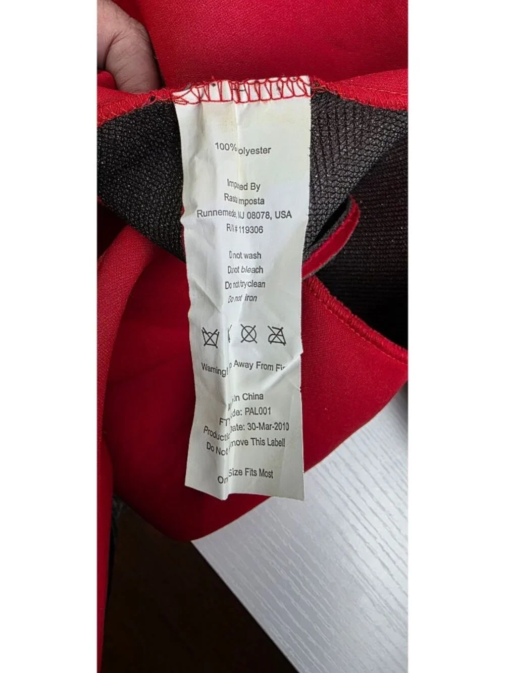 Adult One Size Fits Most Red Apple Halloween Costume